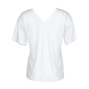 211W1701_WHT-01 Double V-Neck White T-Shirt