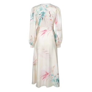 251376-01 Flosssi Floral Wrap Midi Dress