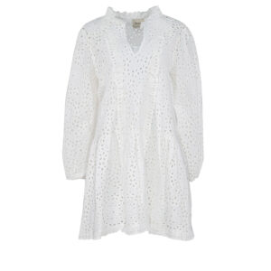 AFSHPAE-00 White Broderie Anglaise Mini Dress