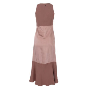 AFV1OMS-01 Pink V-Neck Long Dress