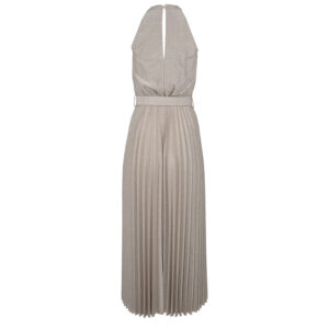 CFC0102454003-01 Sparkling Beige Pleated Dress