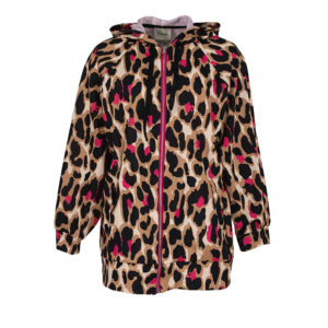 FAFCPDZ-00 Oversized Animal Print Hoodie