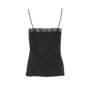 R486L001_BLK-01 Strappy Black Lace Top