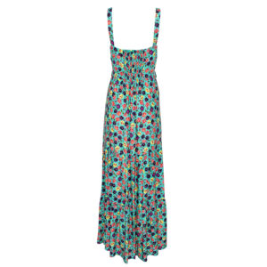 072.50.01.005-01 Turquoise Floral Maxi Dress