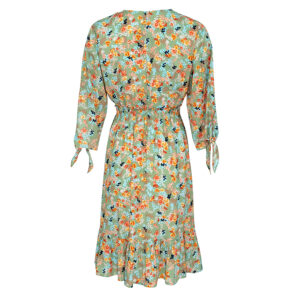 072.50.01.014-01 Green Floral Mini Dress