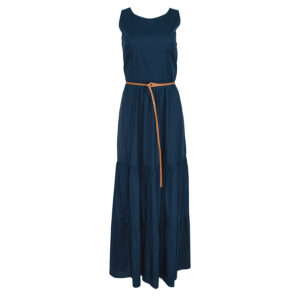 072.50.01.068-00 Blue Maxi Dress With Open Back