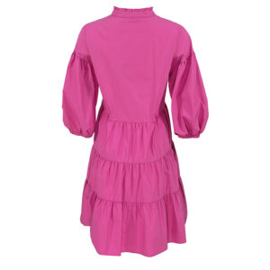 7221181202005-01 Loretta Ruffled Fuchsia Dress