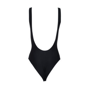 ICE1WOP01-01 Black One-Piece Swimsuit With Logo