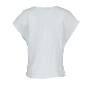 K21-235_WHT-01 Knotted Front White Shirt