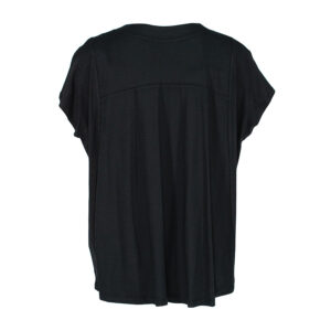 072.10.01.36_BLK-01 Loose-Fit V-Neck Black Shirt