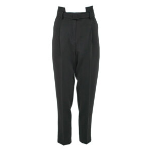 072.20.01.041-00 High-Waist Black Belted Trousers