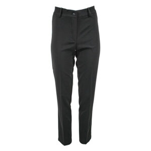 072.20.01.084_BLK-00 Black Fitted Crepe Trousers