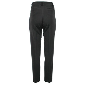 072.20.01.084_BLK-01 Black Fitted Crepe Trousers