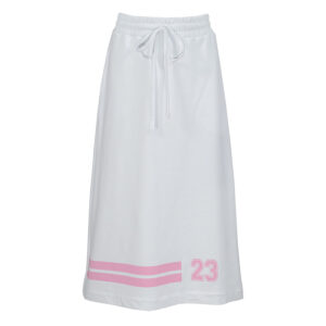 2101002-00 White Sporty Midi Skirt