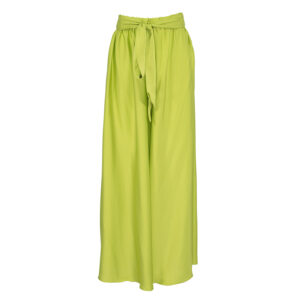 2103014-00 High-Waisted Satin Lime Pants