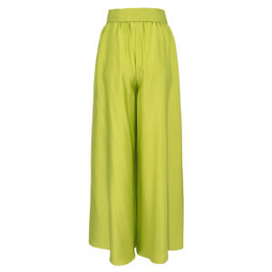 2103014-01 High-Waisted Satin Lime Pants