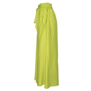 2103014-02 High-Waisted Satin Lime Pants