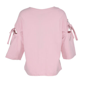 2104004-01 Pink Shirt With Rhinestoned Elbow