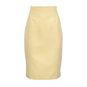 220002-00 Yellow Pencil Skirt by V. Zoulias