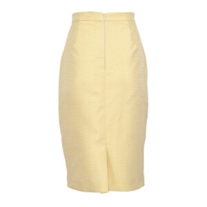 220002-01 Yellow Pencil Skirt by V. Zoulias