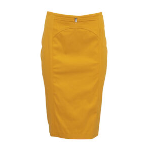 560010-00 Mustard Yellow Pencil Skirt