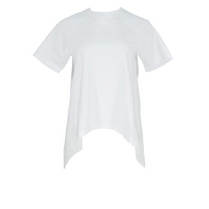 215W1700-00 Fabric Mix White Logo T-Shirt