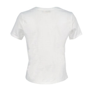 MA18411E2-01 White T-Shirt With Logo Print