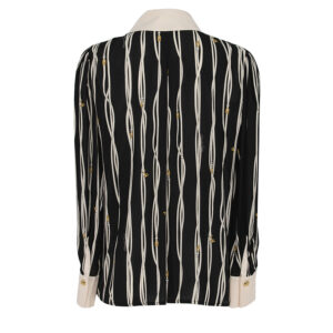 CA29216E2_685-01 Black-Beige Blouse With Print