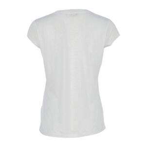 MA21316E2_270-01 White V-Neck T-Shirt With Applique