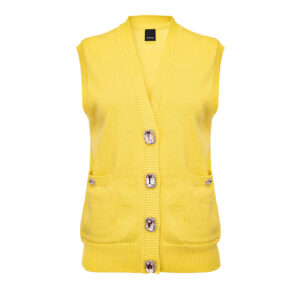 1G166RY77EH09-00 Barolo Knit Gilet With Jewel Buttons