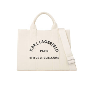 240W3892_106-00 RSG Square Tote Λευκή Τσάντα KARL LAGERFELD