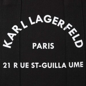 240W3892_999-03 RSG Square Tote Μαύρη Τσάντα KARL LAGERFELD