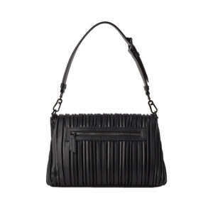 240W3011_999-01 K/Kushion SM Folded Tote Μαύρη Πλισέ Τσάντα karl lagerfeld