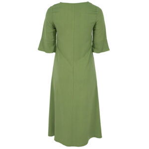 K24-50_GRN-01 Μακρύ Πράσινο Φόρεμα Με Χάντρες DIDONE