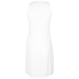 078.50.01.093_WHT-01 Κοντό Άσπρο Φόρεμα Μπροντερί FOREL