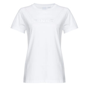 101752A227_Z04-00 Start Άσπρο T-Shirt Με Logo pinko