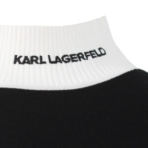 245W2000_998-02 Μαύρη Μπλούζα Ζιβάγκο Με Logo KARL LAGERFELD