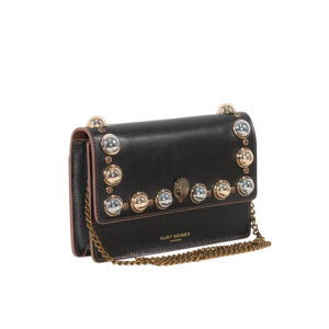 2746105109-02 X Mini Shoreditch Studs Μαύρη Τσάντα KURT GEIGER