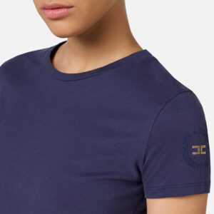 MA00546E2_B75-mdl2 Μπλε T-Shirt Με Logo Στο Μανίκι ELISABETTA FRANCHI