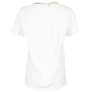 MA00946E2_270-01 Άσπρο T-Shirt Με Κολιέ Αλυσίδα ELISABETTA FRANCHI