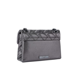 2724964109-01 Mini Kensington Drench Ασημί Τσάντα KURT GEIGER