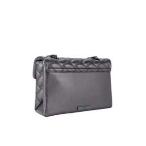 9986964109-01 Kensington Bag Drench Ασημί Μονόχρωμη Τσάντα KURT GEIGER