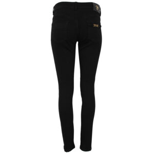 77HAB5J0-CDW00_909-01 Jackie Μαύρο Στενό Τζιν Παντελόνι VERSACE JEANS COUTURE