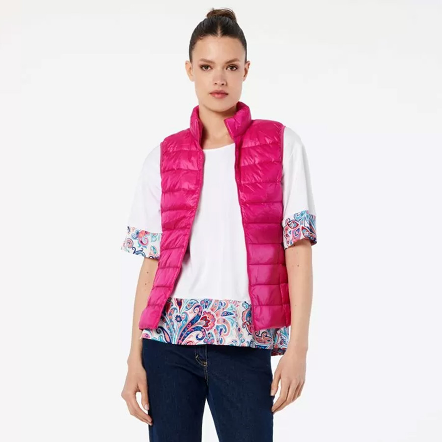 capitone vest color pink icon world fashion style