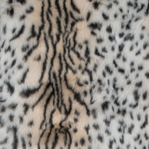 079.73.01.005_BEJ-02 Μπεζ Γούνινο Μπουφάν Με Animal Print FOREL