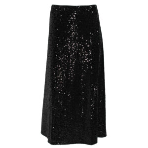 277942_BLK-00 Lusa Maxi Βελουτέ Φούστα Παγιέτα TED BAKER